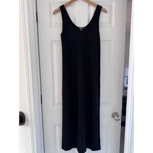 Vintage 2000s DKNY Black Sleeveless Slip Maxi Dress